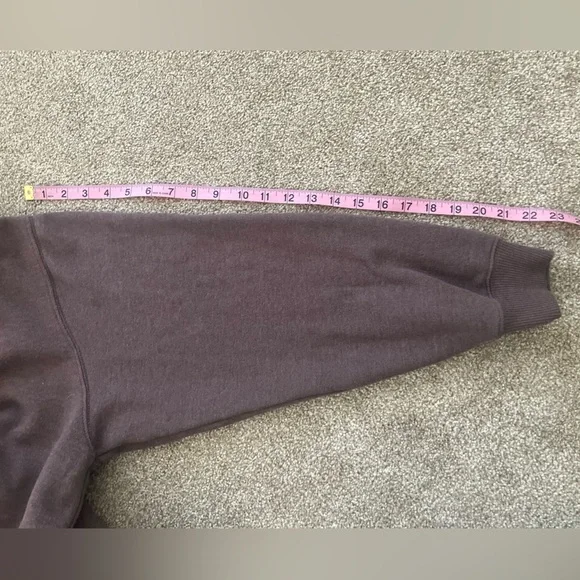 Aerie Hooded Sherpa Lined‎ Zip Up Long Sleeved Hooded Sweatshirt Medium - Picture 10 of 10